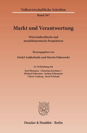 Aufderheide / Dabrowski / Wieland |  Markt und Verantwortung. | eBook | Sack Fachmedien