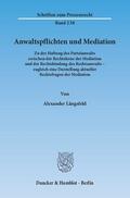 Längsfeld |  Anwaltspflichten und Mediation | eBook | Sack Fachmedien