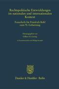 Gornig / Stompfe |  Rechtspolitische Entwicklungen im nationalen und internationalen Kontext | eBook | Sack Fachmedien
