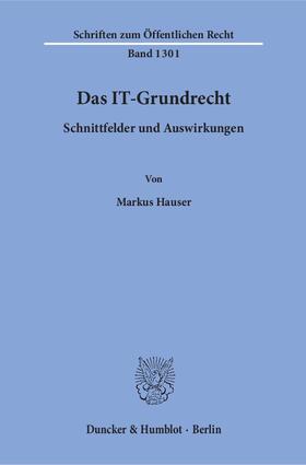 Hauser |  Das IT-Grundrecht | eBook | Sack Fachmedien