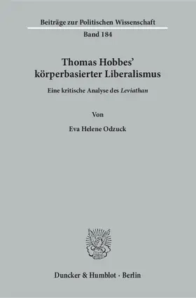 Odzuck | Thomas Hobbes' körperbasierter Liberalismus. | E-Book | sack.de
