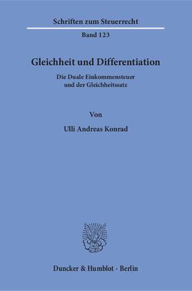 Konrad |  Gleichheit und Differentiation. | eBook | Sack Fachmedien