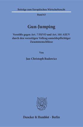 Rudowicz |  Gun-Jumping | eBook | Sack Fachmedien