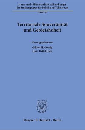 Gornig / Horn | Territoriale Souveränität und Gebietshoheit | E-Book | sack.de
