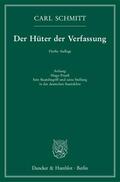 Schmitt |  Der Hüter der Verfassung. | eBook | Sack Fachmedien
