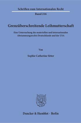 Sitter | Grenzüberschreitende Leihmutterschaft | E-Book | sack.de
