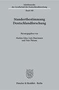 Gloe / Thieme / Haarmann |  Standortbestimmung Deutschlandforschung | eBook | Sack Fachmedien