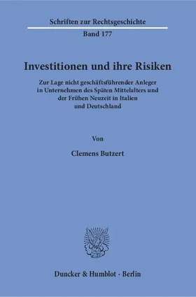 Butzert |  Investitionen und ihre Risiken | eBook | Sack Fachmedien