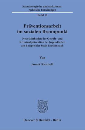 Rienhoff | Präventionsarbeit im sozialen Brennpunkt | E-Book | sack.de