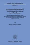 León Vásquez |  Verfassungsgerichtsbarkeit, Verfassungsprozessrecht und Pluralismus | eBook | Sack Fachmedien