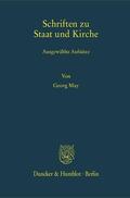 May / Egler / Rees |  Schriften zu Staat und Kirche | eBook | Sack Fachmedien