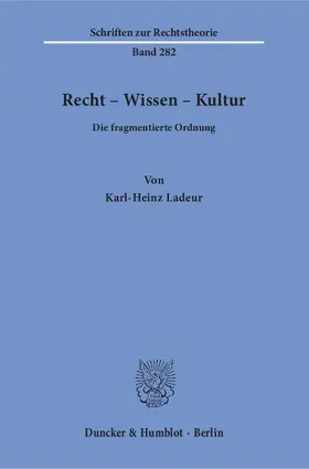 Ladeur |  Recht – Wissen – Kultur | eBook | Sack Fachmedien