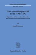 Brinkmann |  Zum Anwendungsbereich der §§ 359 ff. stopp | eBook | Sack Fachmedien