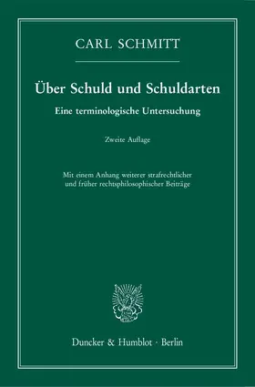 Schmitt |  Über Schuld und Schuldarten | eBook | Sack Fachmedien