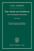 Schmitt |  Über Schuld und Schuldarten | eBook | Sack Fachmedien