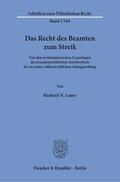 Lauer |  Das Recht des Beamten zum Streik | eBook | Sack Fachmedien