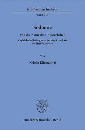 Kliemannel |  Sodomie | eBook | Sack Fachmedien