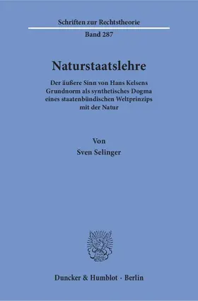 Selinger |  Naturstaatslehre | eBook | Sack Fachmedien