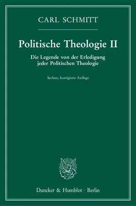 Schmitt |  Politische Theologie II | eBook | Sack Fachmedien