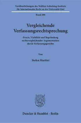 Martini |  Vergleichende Verfassungsrechtsprechung | eBook | Sack Fachmedien