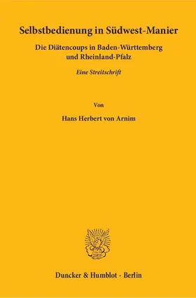 Arnim |  Selbstbedienung in Südwest-Manier. | eBook | Sack Fachmedien