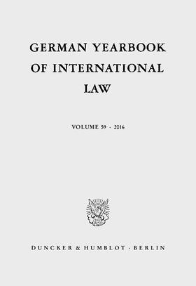 Arnauld / Decken | German Yearbook of International Law / Jahrbuch für Internationales Recht | E-Book | sack.de