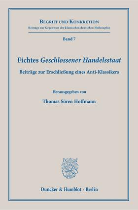 Hoffmann | Fichtes »Geschlossener Handelsstaat«. | E-Book | sack.de