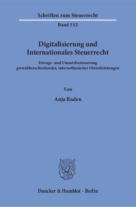 Raden | Digitalisierung und Internationales Steuerrecht | E-Book | sack.de