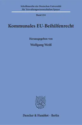 Weiß |  Kommunales EU-Beihilfenrecht | eBook | Sack Fachmedien