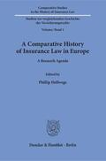 Hellwege |  A Comparative History of Insurance Law in Europe. | eBook | Sack Fachmedien
