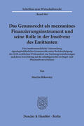 Rikovsky |  Das Genussrecht als mezzanines Finanzierungsinstrument und seine Rolle in der Insolvenz des Emittenten | eBook | Sack Fachmedien