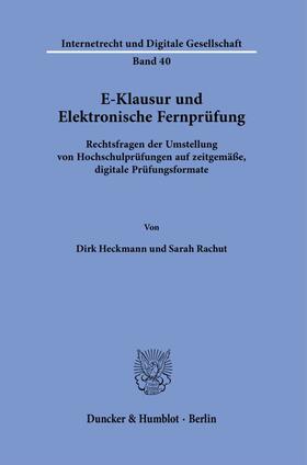 Heckmann / Rachut | E-Klausur und Elektronische Fernprüfung. | E-Book | sack.de