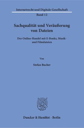 Bucher | Sachqualität und Veräußerung von Dateien | E-Book | sack.de