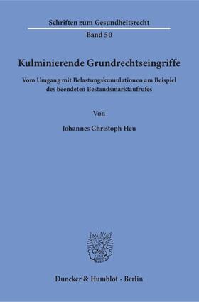 Heu | Kulminierende Grundrechtseingriffe | E-Book | sack.de