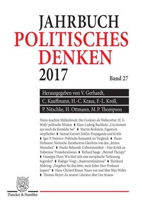 Gerhardt / Thompson / Kauffmann | Politisches Denken. Jahrbuch 2017. | E-Book | sack.de