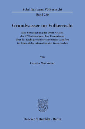 Weber | Grundwasser im Völkerrecht | E-Book | sack.de