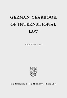 Arnauld / Matz-Lück / Decken |  German Yearbook of International Law / Jahrbuch für Internationales Recht. | eBook | Sack Fachmedien