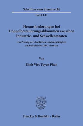 Phan |  Herausforderungen bei Doppelbesteuerungsabkommen zwischen Industrie- und Schwellenstaaten | eBook | Sack Fachmedien
