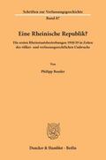 Bender |  Eine Rheinische Republik? | eBook | Sack Fachmedien