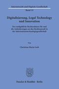 Leeb |  Digitalisierung, Legal Technology und Innovation. | eBook | Sack Fachmedien