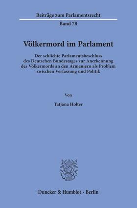 Holter | Völkermord im Parlament. | E-Book | sack.de