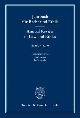 Schuhr / Joerden |  Jahrbuch für Recht und Ethik / Annual Review of Law and Ethics. | eBook | Sack Fachmedien