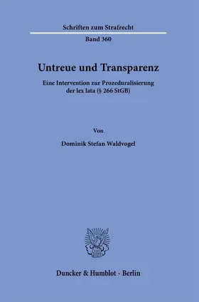 Waldvogel |  Untreue und Transparenz. | eBook | Sack Fachmedien