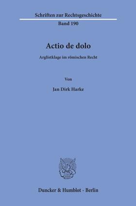 Harke | Actio de dolo | E-Book | sack.de