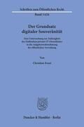 Ernst |  Der Grundsatz digitaler Souveränität. | eBook | Sack Fachmedien