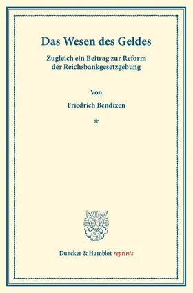 Bendixen | Das Wesen des Geldes | E-Book | sack.de