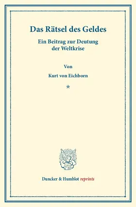 Eichborn |  Das Rätsel des Geldes | eBook | Sack Fachmedien