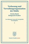  Verfassung und Verwaltungsorganisation der Städte. | eBook | Sack Fachmedien