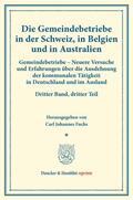 Fuchs |  Gemeindebetriebe in der Schweiz, in Belgien und in Australien. | eBook | Sack Fachmedien