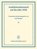 Müchler |  Anekdotenalmanach auf das Jahr 1820. | eBook | Sack Fachmedien